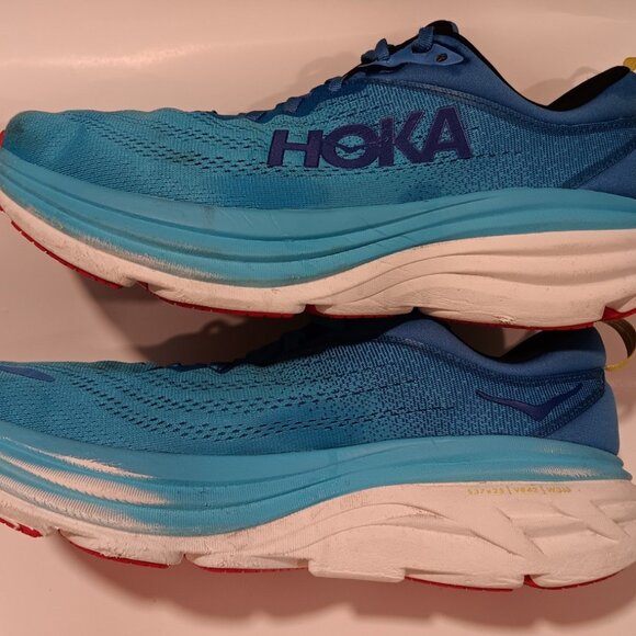 HOKA ONE ONE SIZE 10 BONDI 8 GREAT CONDITION - Picture 8 of 8